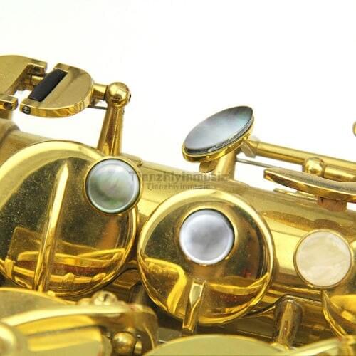 1set=9pcsSaxophone Real Mother of Pearl Key Buttons Inlays Sax Part