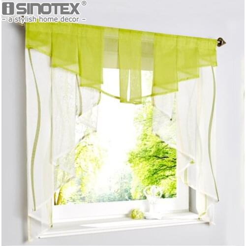 Home Textile Window Treatments Polyester Tube Curtain Pelmet Decoration Living Room Christmas Gift Striped 5 Sizes 4 Colors 1PCS