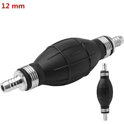 12mm High-Quality Alloy + Rubber Fuel Primer Pump Petrol Gasoline Suitable for Carburettor and Low Pressure Fuel Systems
