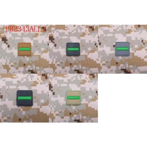 2 pieces The thin Green line flag Federal Agents Park Rangers 3D PVC patch