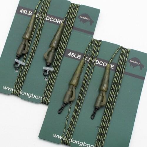 2PCS Carp Fishing Leader Hair Rigs Ready Made Boilie Telflon Carp Fishing Hook Fishing Tackle Accessories Pesca