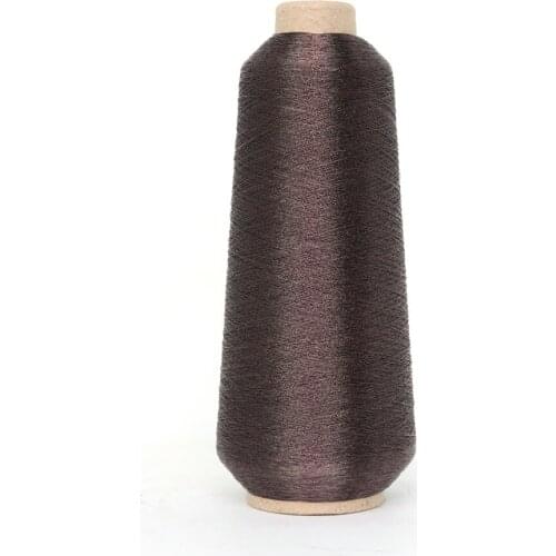 258Dtex Ultra Dark Brown High Sheen Metallic Embroidery Thread 125g 5000M Premium Quality No fading No Powder off STA-C10