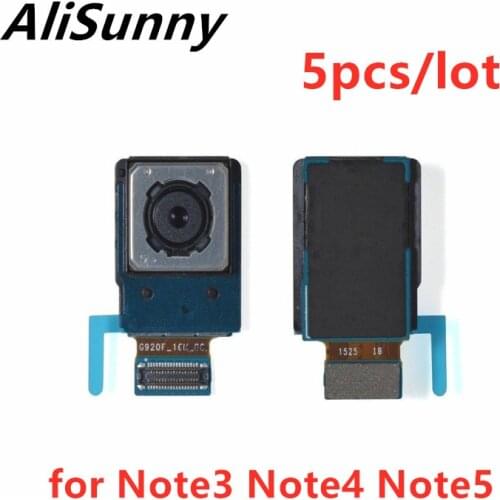 AliSunny 5pcs Back Camera Flex Cable for Samsung Galaxy Note 4 5 3 Note5 Rear Big Cam Replacement Parts