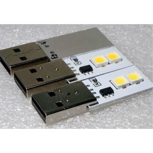 Free Shipping! 10pcs High CRI LED USB aluminum plate SMD small light