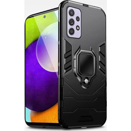 For Samsung Galaxy A52 4G 5G Case Armor Bumper Magnetic Ring Stand Cover For Samsung a52 Case For Sam Sung A52 A 52 6.5'' Funda