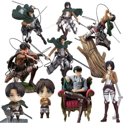 Attack on Titan Anime Figure ARTFX J Fortitude Ver Action Figure Rivaille Heichov Figurine Collection PVC Model Toys