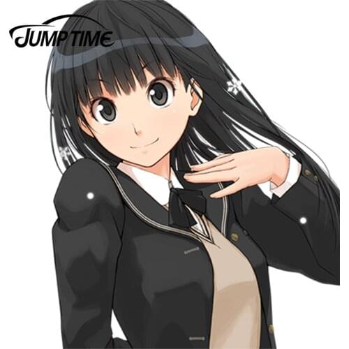 JumpTime 13cm x 12.8cm Amagami SS Collection Anime Car Styling Cartoon Waterproof Body Decals Door Decoration Car Stickers