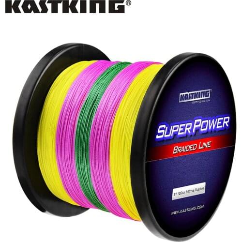 KastKing SuperPower 500M 1000M 8 Braided Line for Fishing Super Strong Japan PE Multifilament 65 80 100 120 150LB Fishing Line