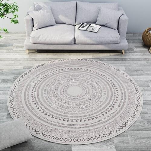 Moroccan Round Carpet Livingroom Modern Bedroom Carpet Computer Chair Round Rug Home Entrance/Hallway Doormat Study Floor Rug