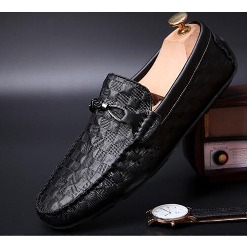 Business Summer Loafers Shoes Men Comfortable Designer Flats Man Casual Shoes Soft Slip-On Genuine Leather Luxury Driving Shoes