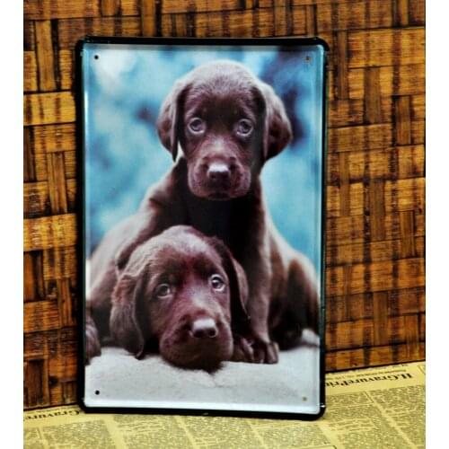 [ Mike86 ] Black Dog Metal signs Art wall decor House KTV Restaurant Retro Gift Paintings A-8 Mix order 20*30 CM