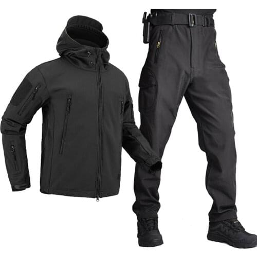 Men Hiking Jacket CampingTactical Jacket Softshell Waterproof Windproof Jackets Army Camouflage Outdoor Sport Outerwear Clothing