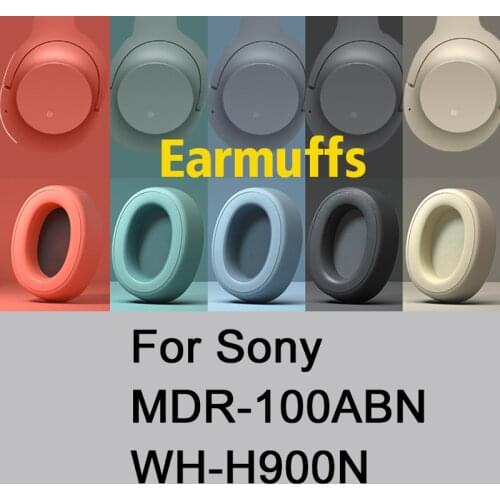 New2021 Earpads For Sony MDR-100ABN WH-H900N Headphone Replacement Ear Pad Cushion Cups Cover Earpads Earmuffs 1 pair