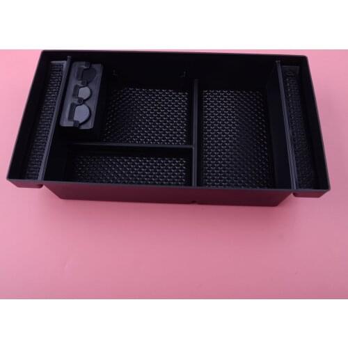 DWCX Car Center Console Armrest Storage Organizer Box Tray Black Fit For GMC Sierra 1500 Chevy Silverado 1500 2019