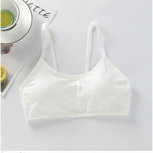 Teenage Underwear Girls Bras Soft Children Training Bras Underwear Students Bra Vest Summer Teens Puberty Clothing 12-16Y