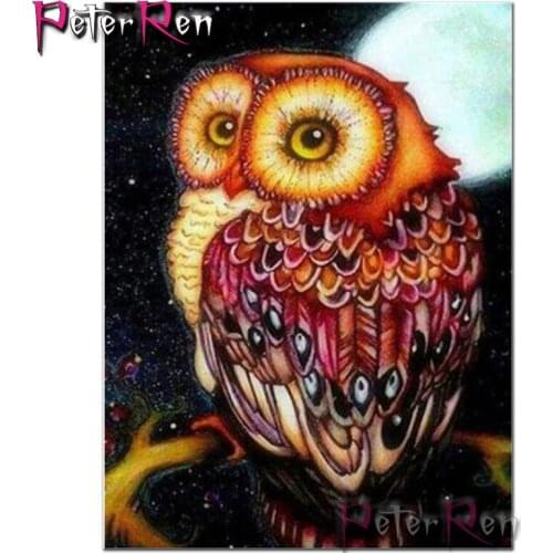 Full diamond embroidery animal owl mosaic picture rhinestones diy 5D diamond painting handmade Stickers Resin drill cross stitch