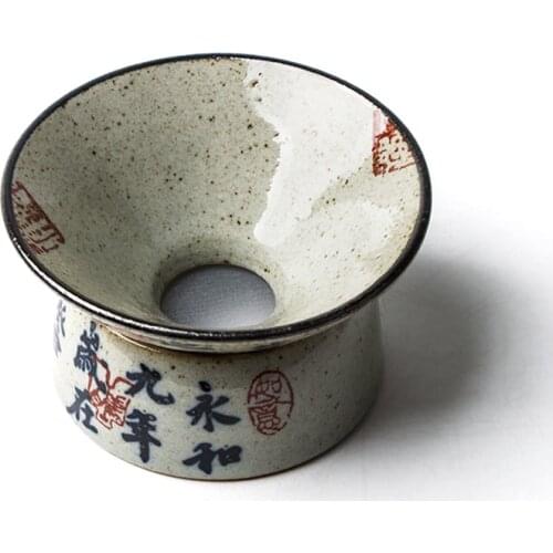 3 Style Chinese Calligraphy Tea Infuser Pottery Strainer Teaware Zen Tea Accessories Tools Filter Sieve For Tea Maker