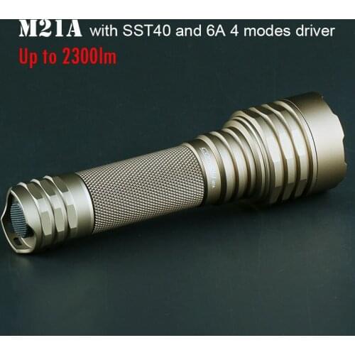 Convoy M21A Luminus SST40 Led Flashlight Desert Tan Lantern High Powerful Torch C8+ 21700 Version Camp Lamp Work Light 2300lm