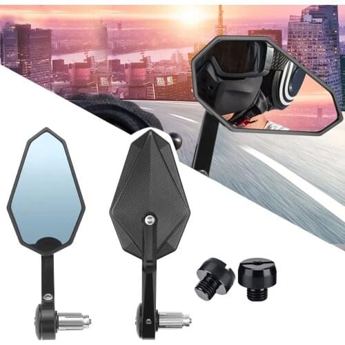 Motorcycle Mirror Bar End Mirrors Universal For HONDA CBR600RR CB1000R CB500X NC700X NC750X For BMW R1200GS F800GS G310R R1150R