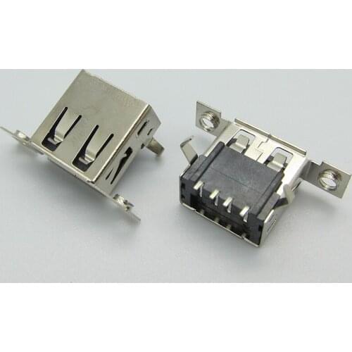 USB2.0 smd female socket with screw holes connector