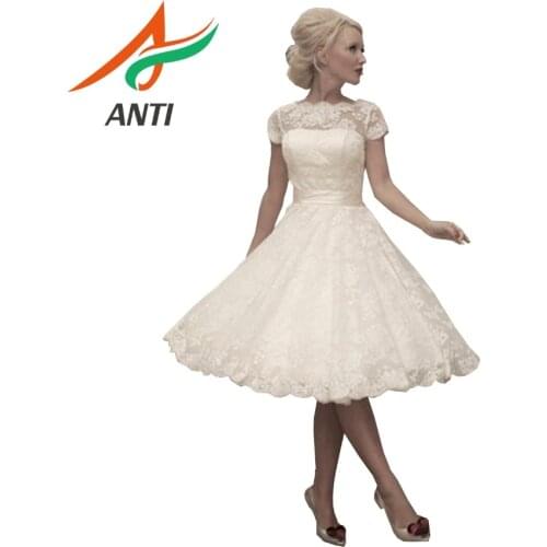 ANTI Fast Shipping White Homecoming Dresses Short Lace Applique A-Line Dress Lovely Sweet Formatura Vestidos De Graduacion 2019