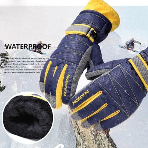 2021 Winter Ski Gloves Warm Mountain Snowboard Ski Gloves Men Women Snow Skiing Mittens Waterproof Snowmobile