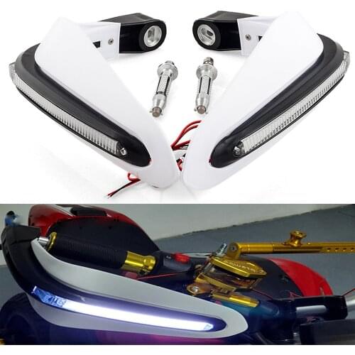 1Pair For Honda MSX125 MSX Hand guard Motorcycle LED Handguards with LED Light Hand Protector Hand Guard Universal Hand Guards