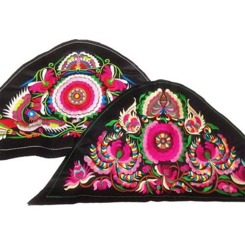 1PCS Ethnic Style Embroidery DIY Sewing Patch Flower Applique Sew on Costume Accessories