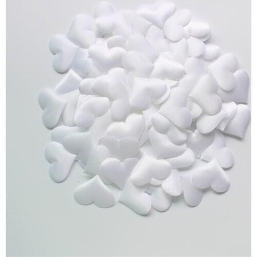 100pcs Fabric Heart dia 2.0cm Wedding Party Confetti Table Decoration birthday party Decorative Supplies for Balloon filling