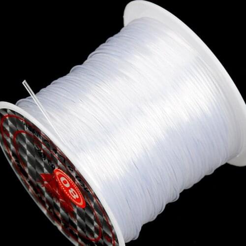 250cm/Roll 0.8mm No-elastic Transparent Crystal Fish Line Bracelet Cord Thread Balloon Straps For Party Accessories