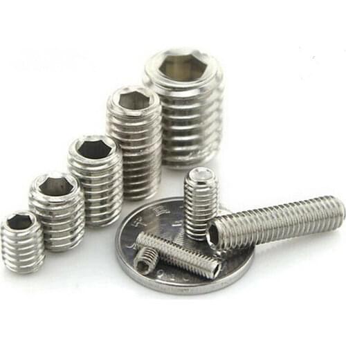 304 Metric Stainless Cup End Headless Grub Screw Tightening Screw M3 M4 M5 M6 M8 M10