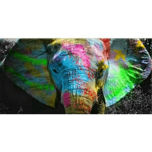 5d diy diamond painting elephant full square / round drill animal diamond mosaic embroidery sticker home decoration