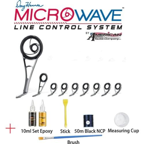 ATC 2.9g 3.9g Microwave MW20 Control Line System Guide Set Epoxy Resin NCP Wrap Thread DIY Custom Rod Building Accessory Repair