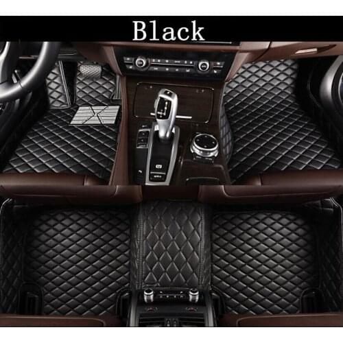 Car 3D Luxury Leather Car Floor Mats For Toyota Yaris sedan 2014 2015 2016 2017 2018 EMS Free shipping