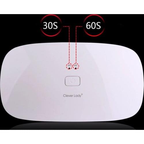 Brand Mini 24W UV LED Lamp Nail Dryer Portable USB Cable 15 Pcs LED Light beads UV Gel Nail Polish Timer 30s/60s Dryer Lamp Tool