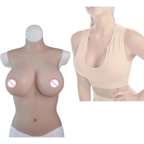 C cup D cup E cup G cup Half Body Soft Silicone Breast Forms for Crossdresser Drag Queen fake boobs Realastic meme Shemale tits
