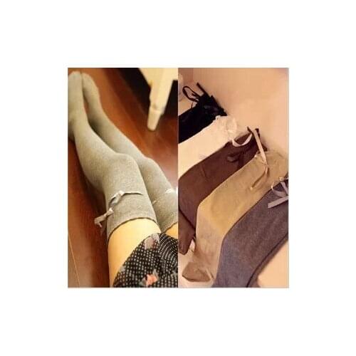 5 Pcs/lot New No Box Korean Retro Fashion Style Nice Bow Lotus Leaf Pattern Accessories Womens Clothing good Stockings Cotton