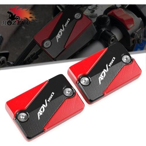 CNC 1PCS/1Pair Motorcycle Front Brake Fluid Rerservoir Cover Master Cylinder Cap For HONDA ADV150 ADV 150 ABS 2019-2020