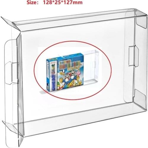 H 100pcs Carts Clear CIB Case Sleeve Box Protector for Gameboy Advance GBA Box Protector US Version/GBA Box Sleeve Japan Version
