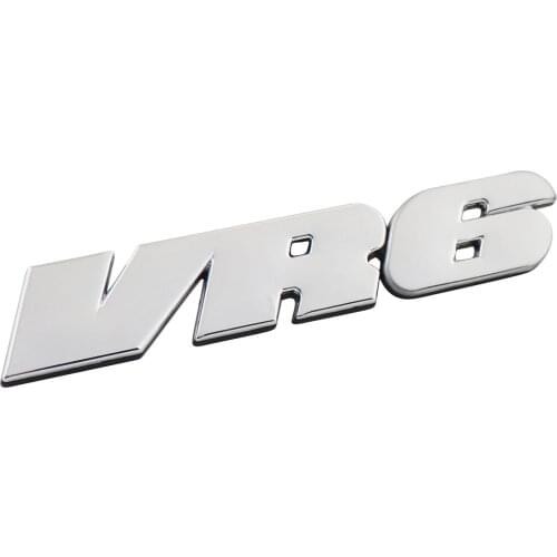 Chrome VR6 VR 6 for Hood Fender Trunk Emblem Badge Sticker