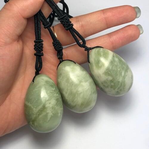 Quartz Crystal Eggs With Rope Yoni Eggs Massage tool Pelvic Kegel Exercise Vaginal Tightening Ball for Health