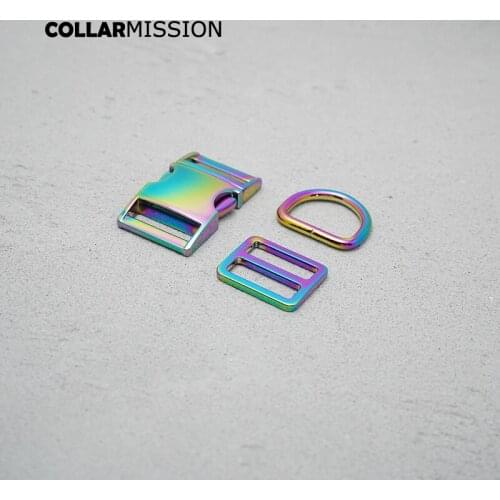 Metal buckle+Tri-Glid+D ring/set) Safety clasp DIY sewing accessory 15mm environmental plated metal buckle ziny alloy 8 colours