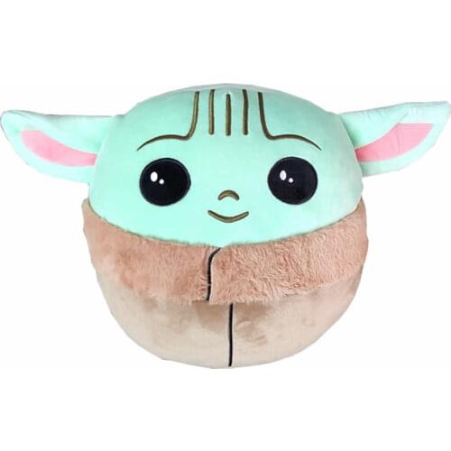 Cute Cartoon Baby Yoda Stuffed Animal Soft Plush Toy Doll Birthday Children Gift Collection