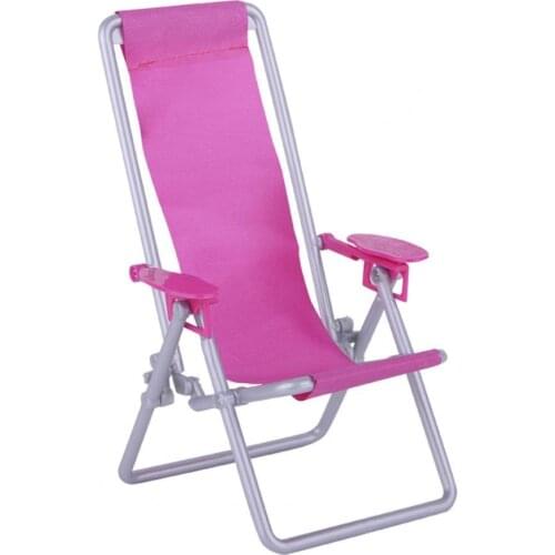 Dollhouse Chair Mini Cute Foldable Dollhouse Furniture Beach Chair for Household DollHouse Toy Craft DIY Embellishment Accessori