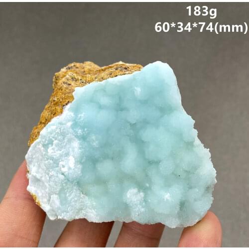 BIG! 100% Rare Natural Copper Pectolite specimens Stones and crystals Healing crystal from china free shipping