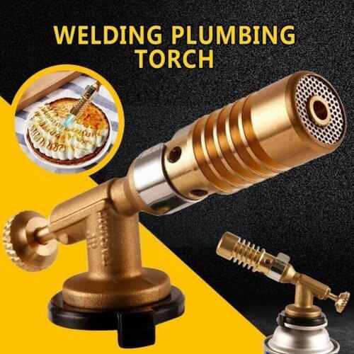 New Welding Torch High Temperature Brass Mapp Gas Turbo For Welding Solder Plumbing Welding Torch Brazing Propane Soldering N8H4