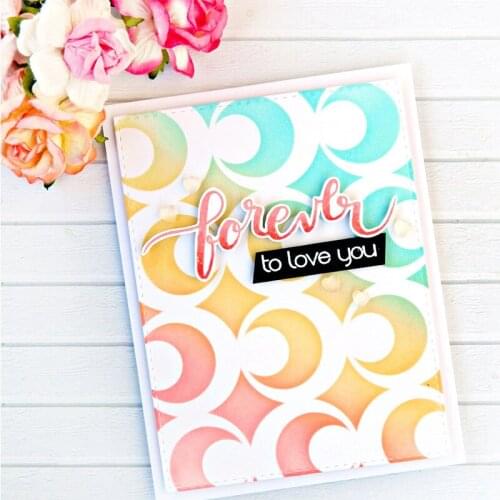 Circle Bubble Plastic Stencil For DIY Scrapbooking Decorative Embossing DIY Card Craft Template Plastic Templates Drawing Sheet