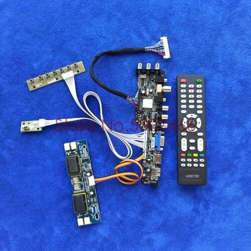 For LTM190E1/LTM190E4/LTM190EX/LTM190EP01 drive board kit signal digital DVB matrix 1280*1024 4CCFL USB VGA AV 30 Pin LVDS