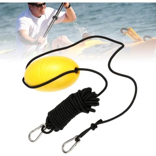 Yacht float ball Portable stainless steel entrainment nylon rope strong buoyancy positioning drifting buoy Kayak fishing tool