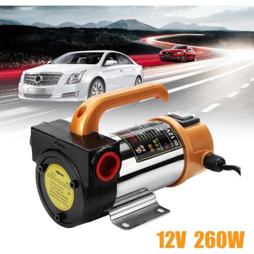 12V 260W Car Engine Portable for Diesel Fuel Oil Transfer Pump Self Priming Oil Pump 50L/Min